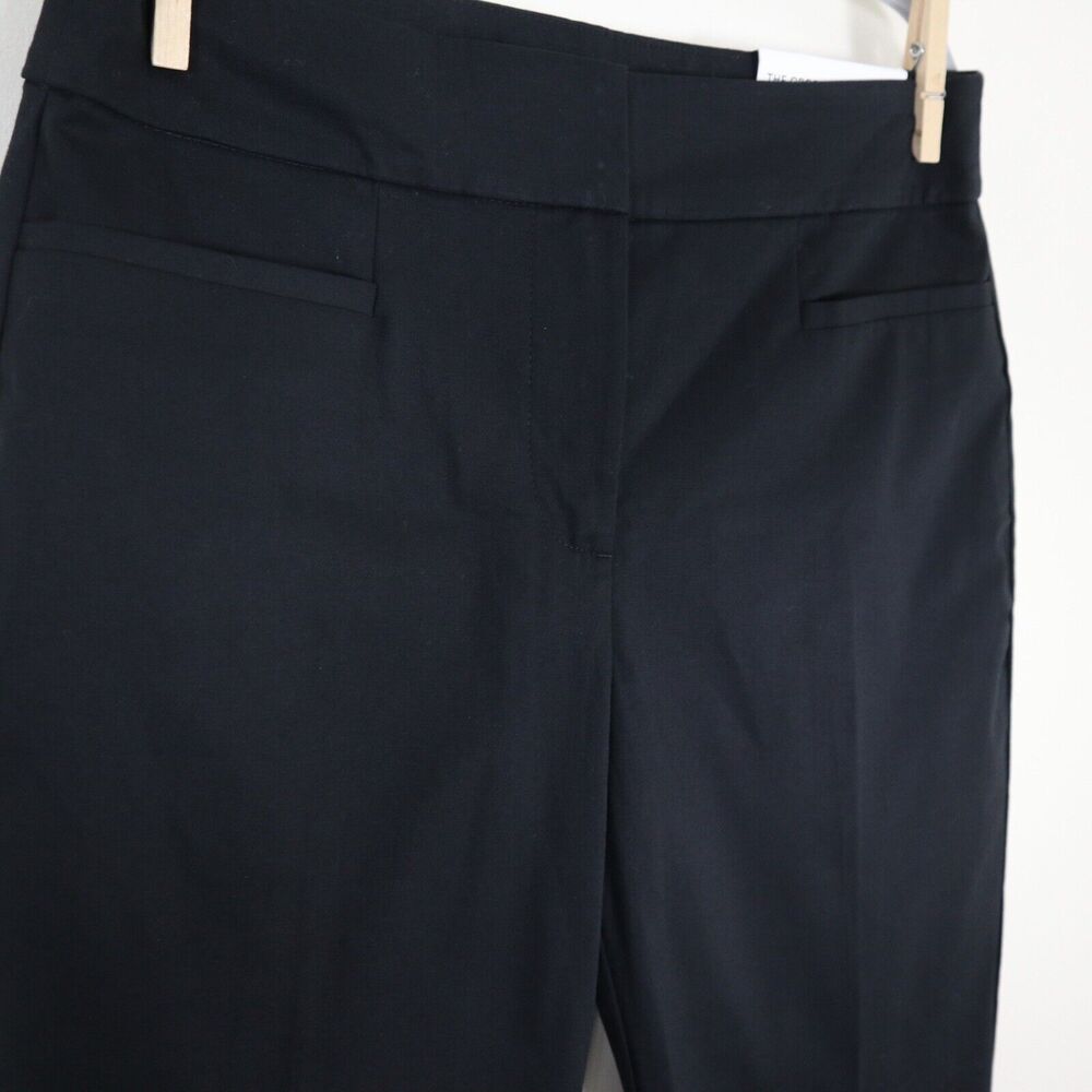 NWT Ann Taylor Size 0 The Crop Mid Rise Slim Leg Pants Black - Picture 5 of 10